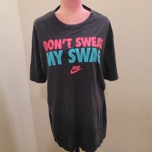 Nike Kids Black T-Shirt with Colorful Print